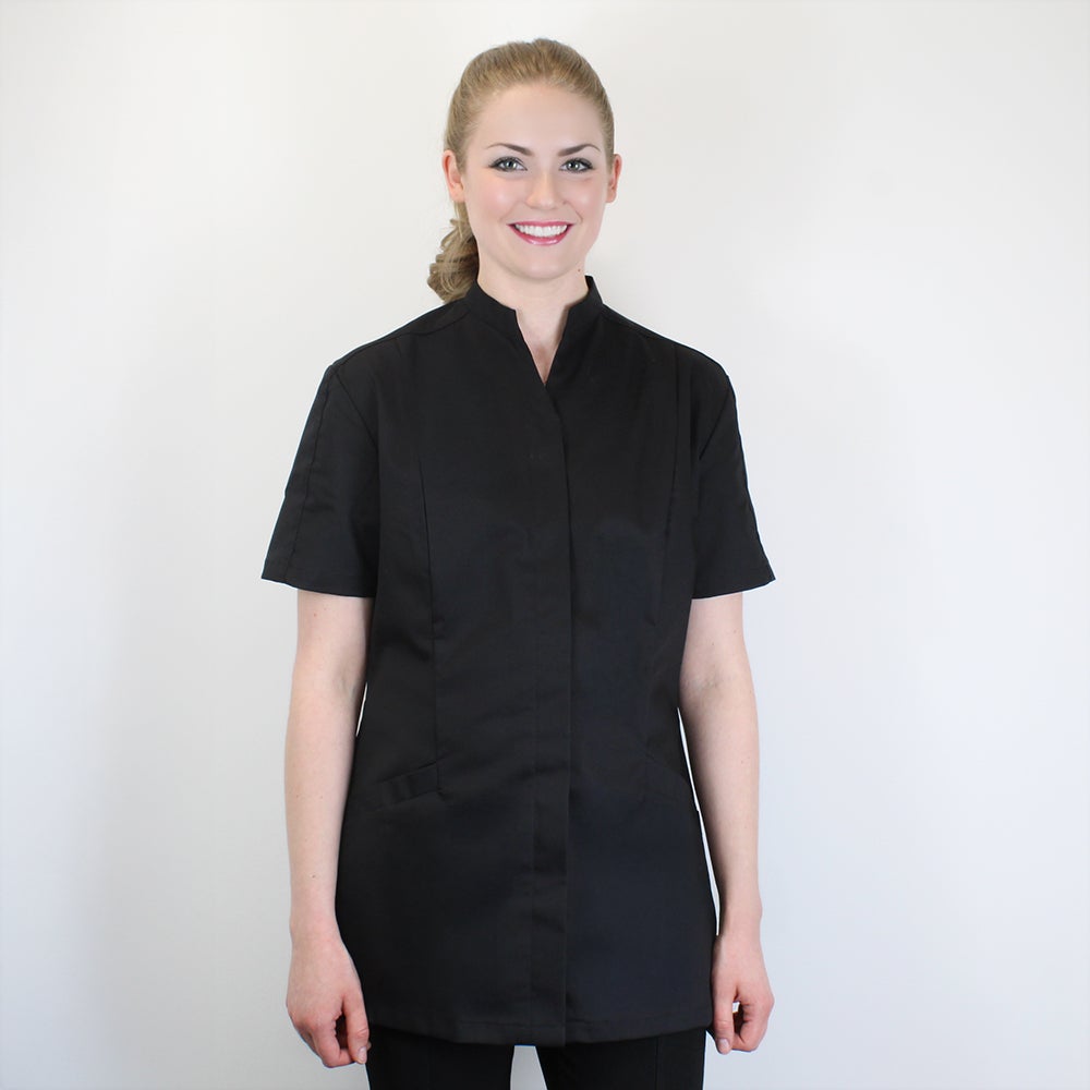 Women’s Mandarin Collar Button Tunic