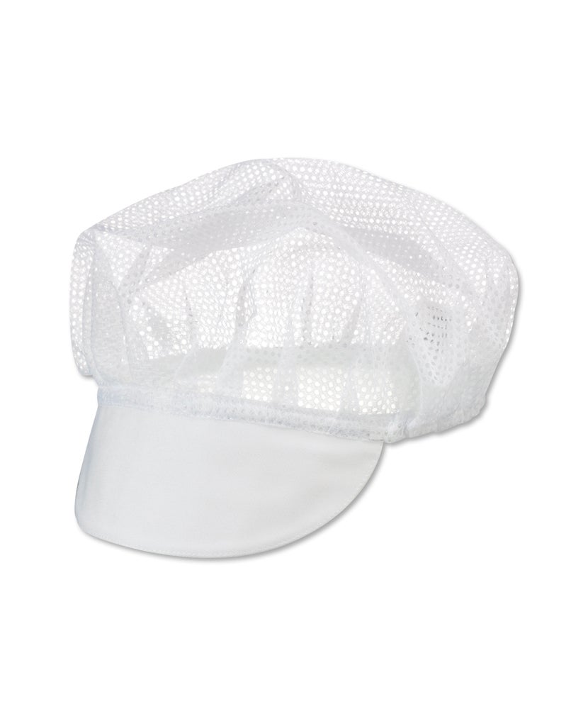 White mesh coverall hat