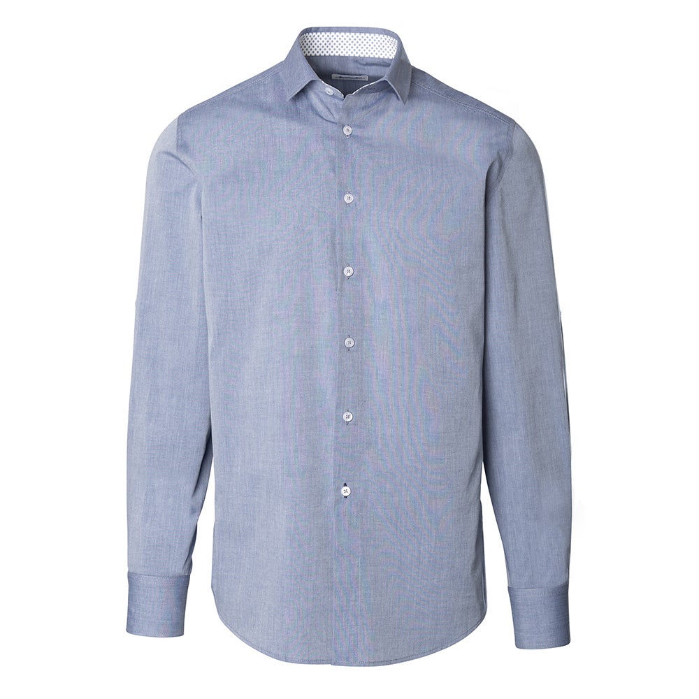 Mens Chambray Roll Up Sleeve Shirt