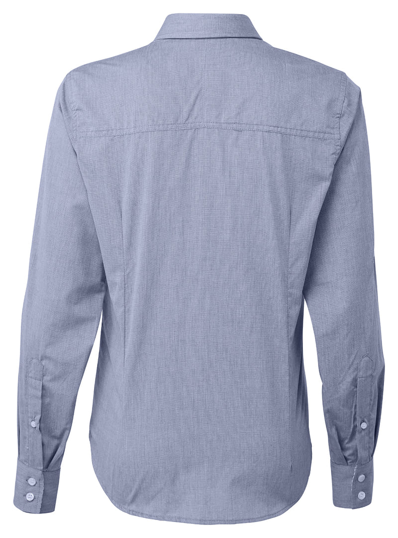 Womens Chambray Roll Up Sleeve Shirt