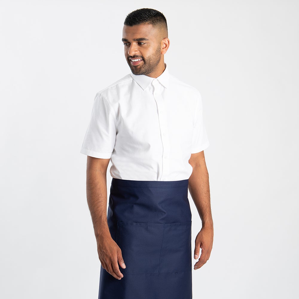 Short Waist Apron With Pocket